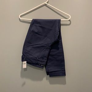 Navy blue pixie chinos